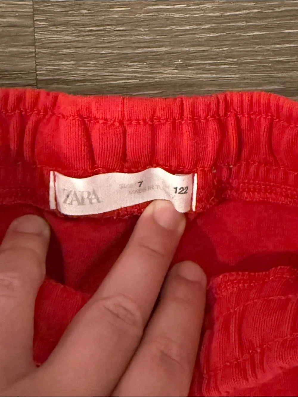 Zara Kids Red Jogger Sweatpants